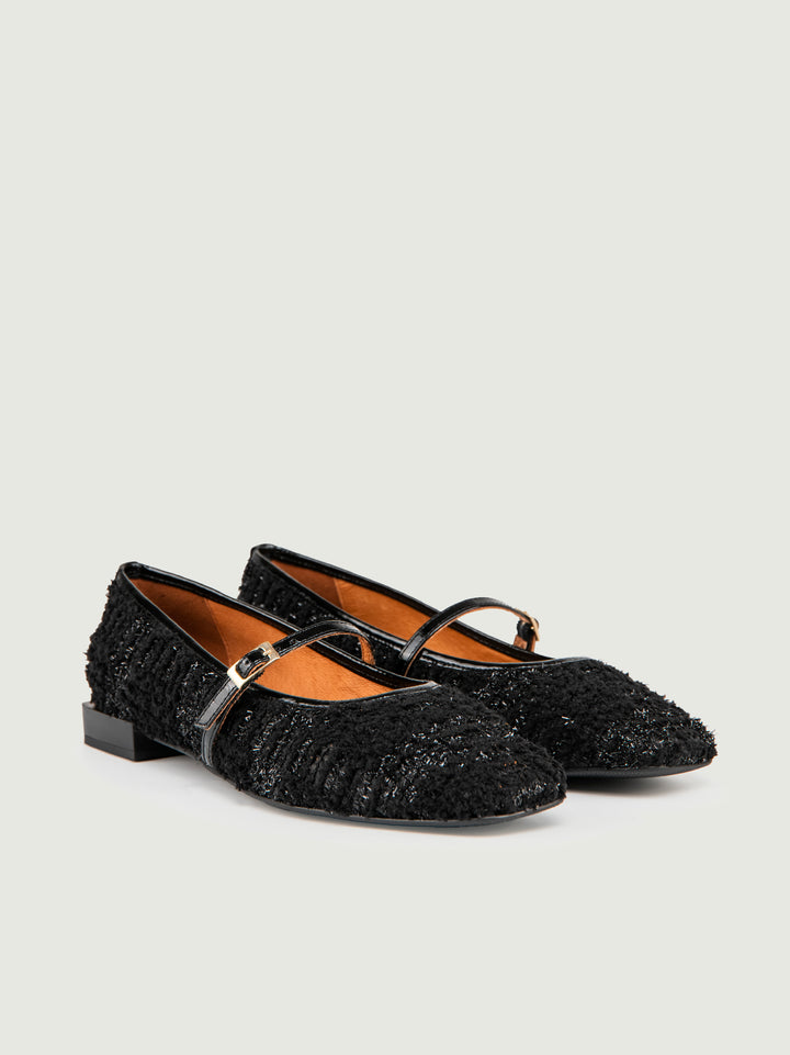 BALLERINA IN TWEED NERO LUREX 25507 NERO ANDREA MORANDO 