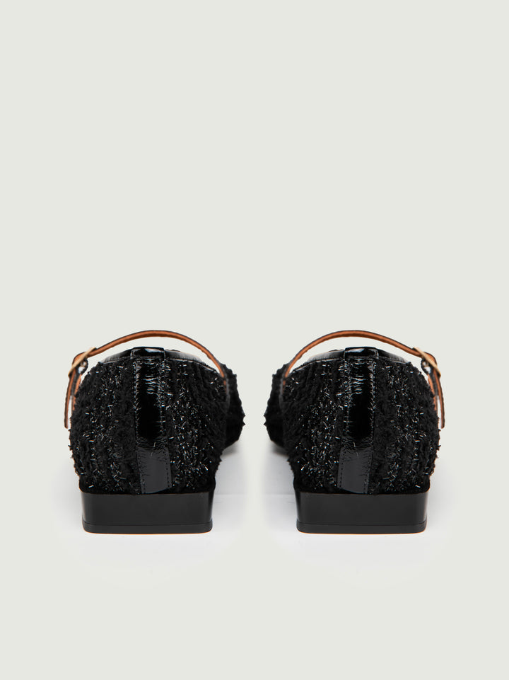 BALLERINA IN TWEED NERO LUREX 25507 NERO ANDREA MORANDO 