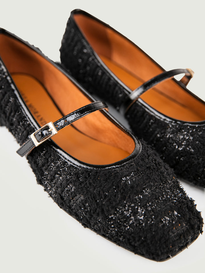 BALLERINA IN TWEED NERO LUREX 25507 NERO ANDREA MORANDO 