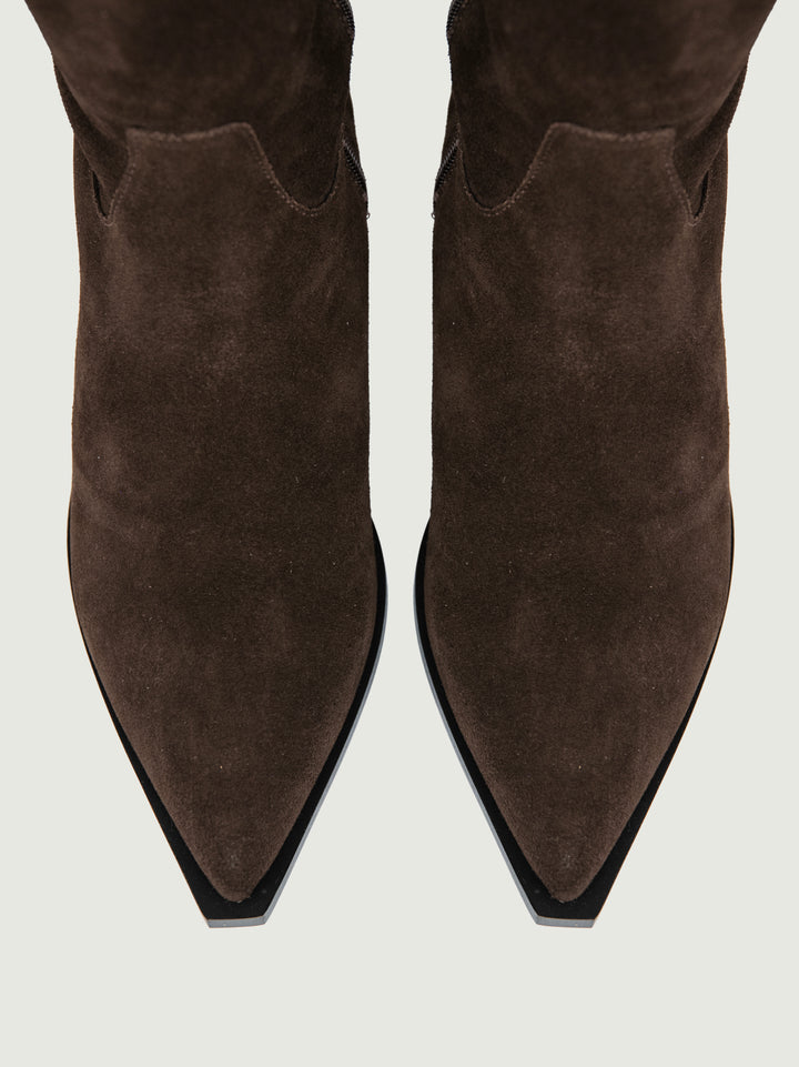 TEXANO ALTO CAMOSCIO MARRONE 25597 MARONE ANDREA MORANDO 