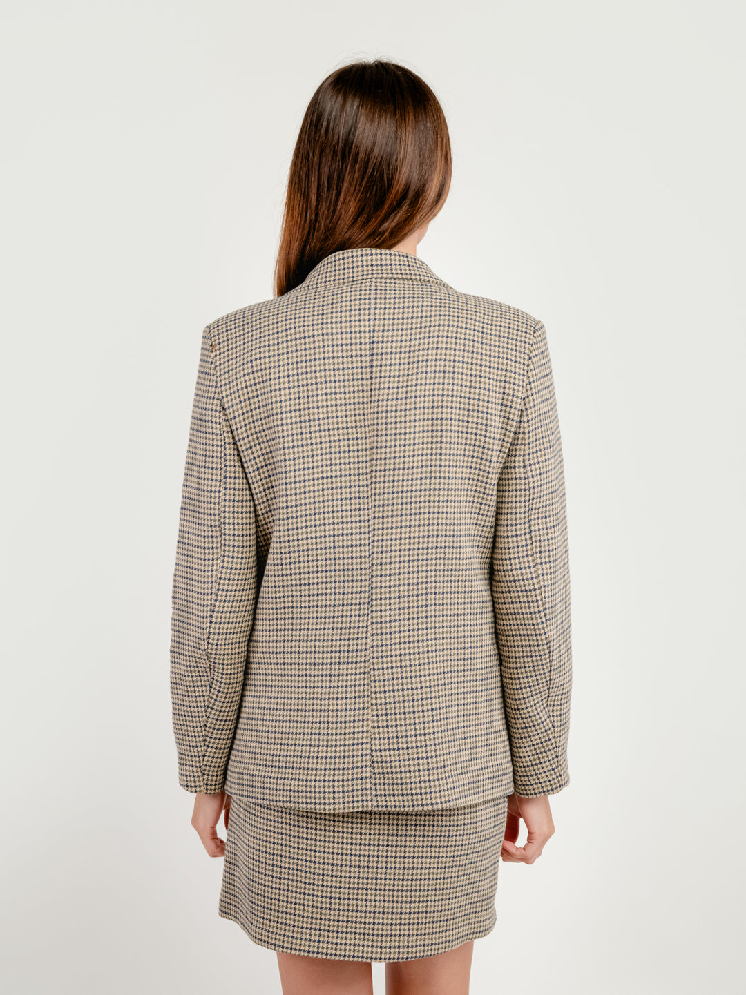 BLAZER PIED DE POULE BEIGE 9853 PIED DE POULE ANDREA MORANDO 