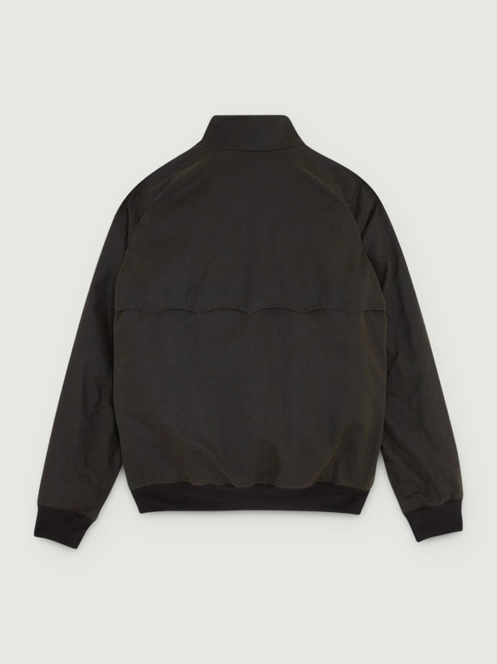 GIUBBOTTO G9 IMBOTTITO IN COTONE CERATO DEEP MOSS 0992 1998 BARACUTA 
