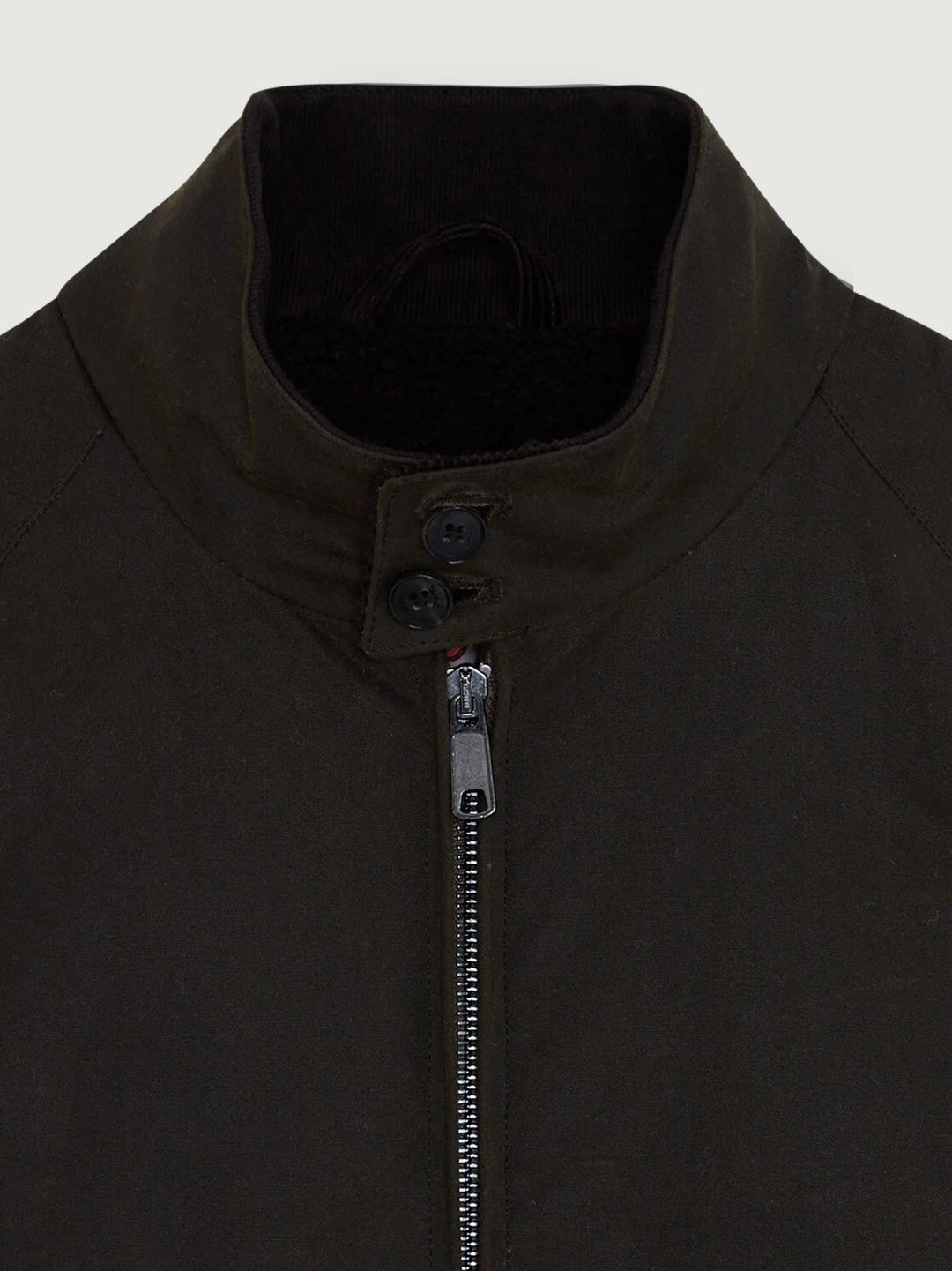 GIUBBOTTO G9 IMBOTTITO IN COTONE CERATO DEEP MOSS 0992 1998 BARACUTA 