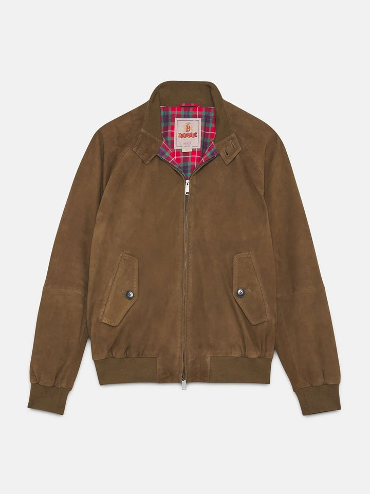 G9 IN PELLE SCAMOSCIATA DARK OLIVE 0939 699 BARACUTA 