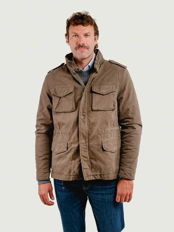FIELD JACKET IN COTONE CON IMBOTTITURA SEPARABILE FANGO BU26W04JKTWILL 317 ANDREA MORANDO 