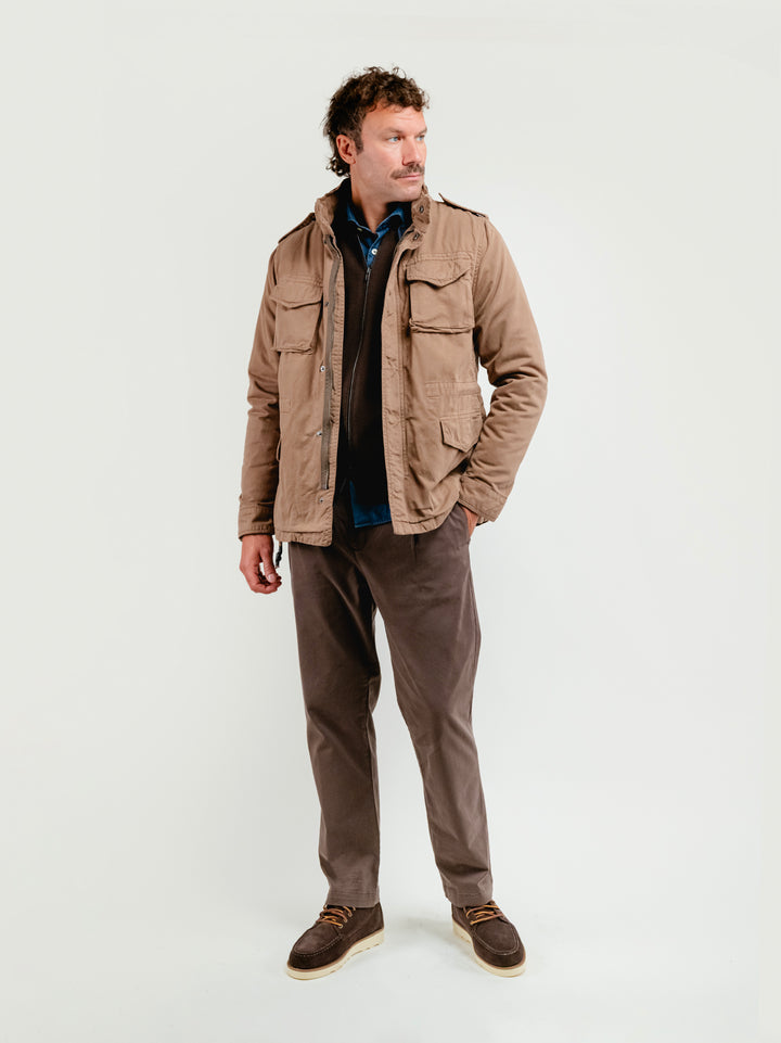 FIELD JACKET IN COTONE CON IMBOTTITURA SEPARABILE TORTORA BU26W04JKTWILL 323 ANDREA MORANDO 