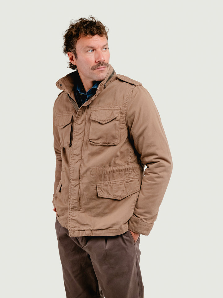 FIELD JACKET IN COTONE CON IMBOTTITURA SEPARABILE TORTORA BU26W04JKTWILL 323 ANDREA MORANDO 
