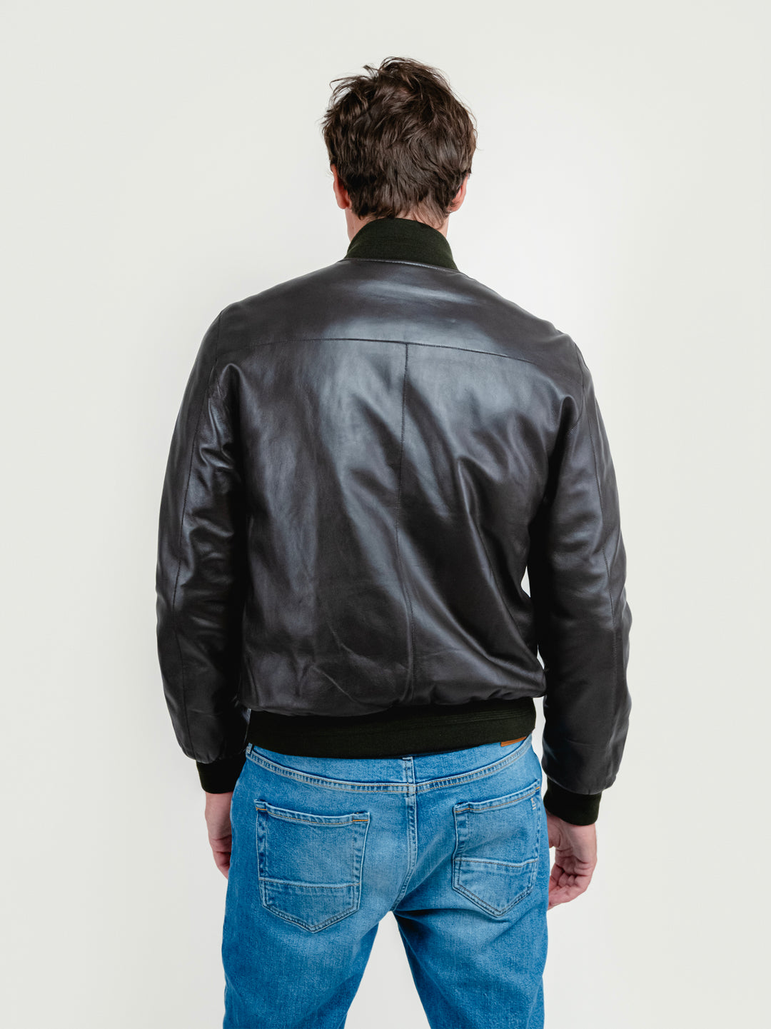 GIUBBOTTO DEREK SEAMLESS IN PELLE REVERSIBILE IN NYLON DEREK SEAMLESS 06 JACK LEATHER 