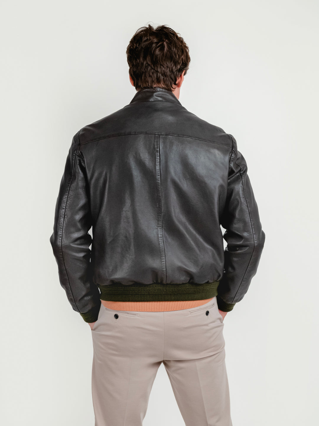 GIACCA EAST VILLAGE IN PELLE TESTA MORO EAST VILLAGE 06 JACK LEATHER 