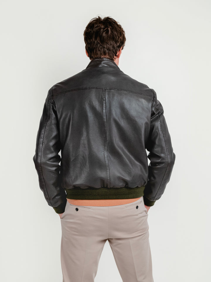 GIACCA EAST VILLAGE IN PELLE TESTA MORO EAST VILLAGE 06 JACK LEATHER 
