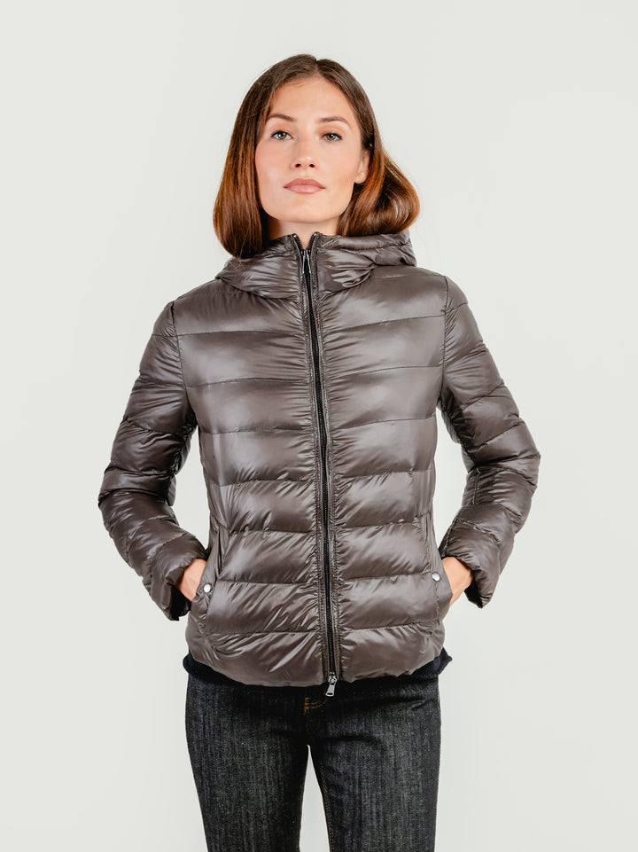 GIACCA MANTELLA LAVINIA CON PIUMINO 3 IN 1 TESTA MORO LAVINIA 618 JACK LEATHER 