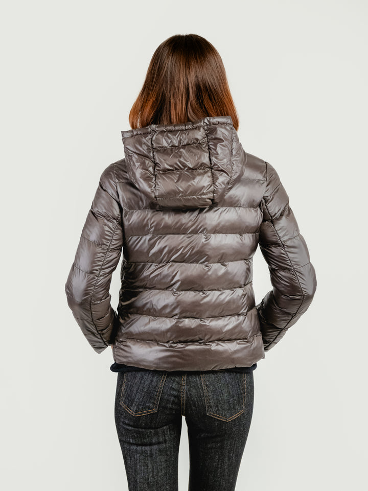 GIACCA MANTELLA LAVINIA CON PIUMINO 3 IN 1 TESTA MORO LAVINIA 618 JACK LEATHER 