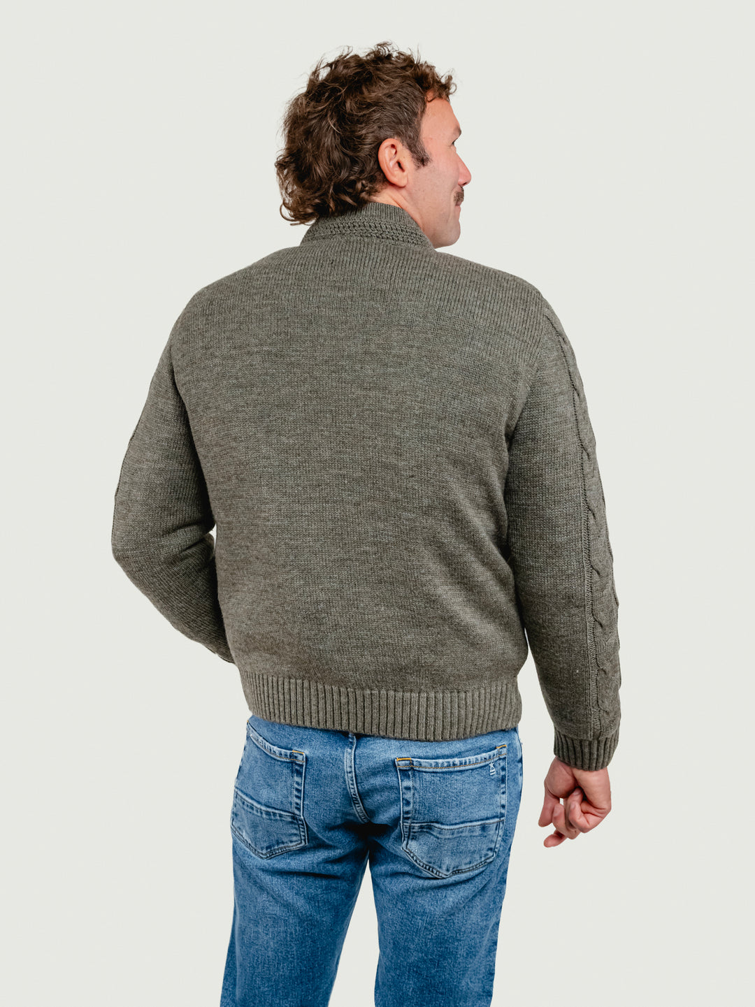 GIUBBOTTO THAMES KNIT IN CAMOSCIO E MAGLIA BEIGE VERDE THAMES KNIT 936 JACK LEATHER 