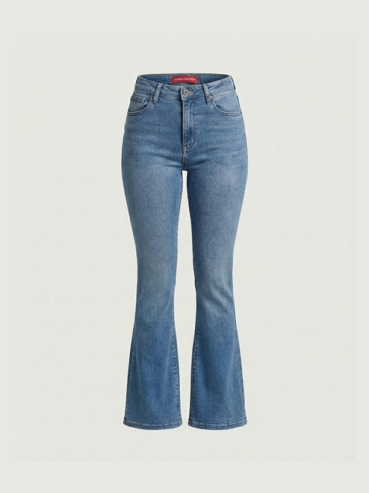Jeans a zampa in denim lavaggio chiaro 9115 DENIM CHIARO ANDREA MORANDO 