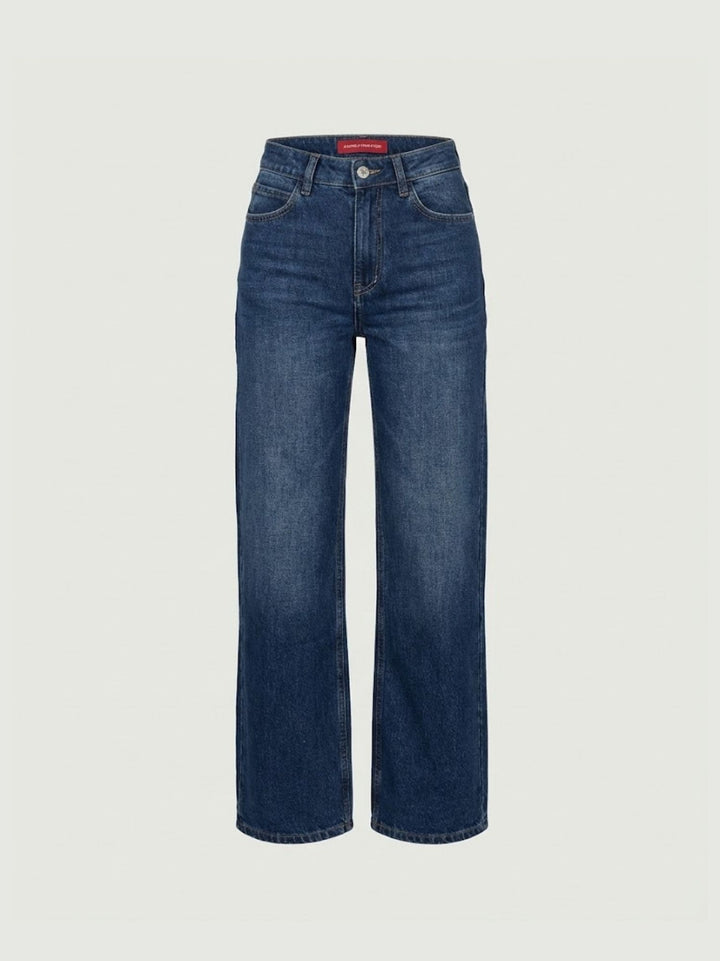 Jeans a palazzo in denim lavaggio scuro 9289 DENIM SCURO ANDREA MORANDO 