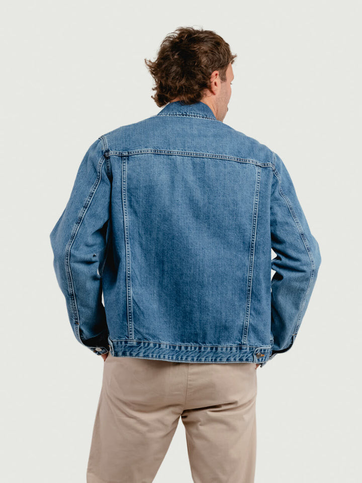 Giacca di jeans lavaggio medio U909BLKC DSW ANDREA MORANDO 