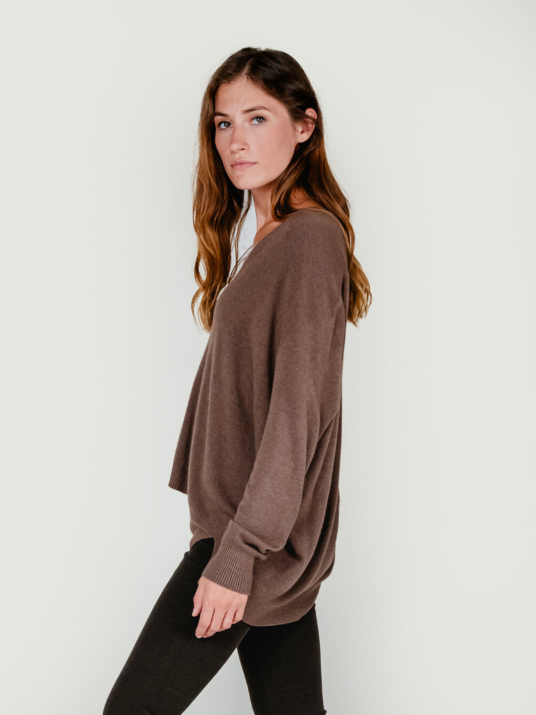 CARDIGAN CON BOTTONI TABACCO 022031 0930 BIMOR 
