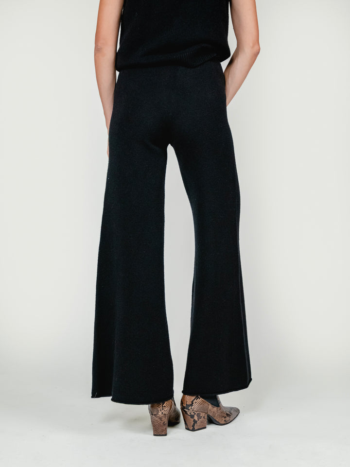 PANTALONI IN MAGLIA NERO 0370176 0010 BIMOR 
