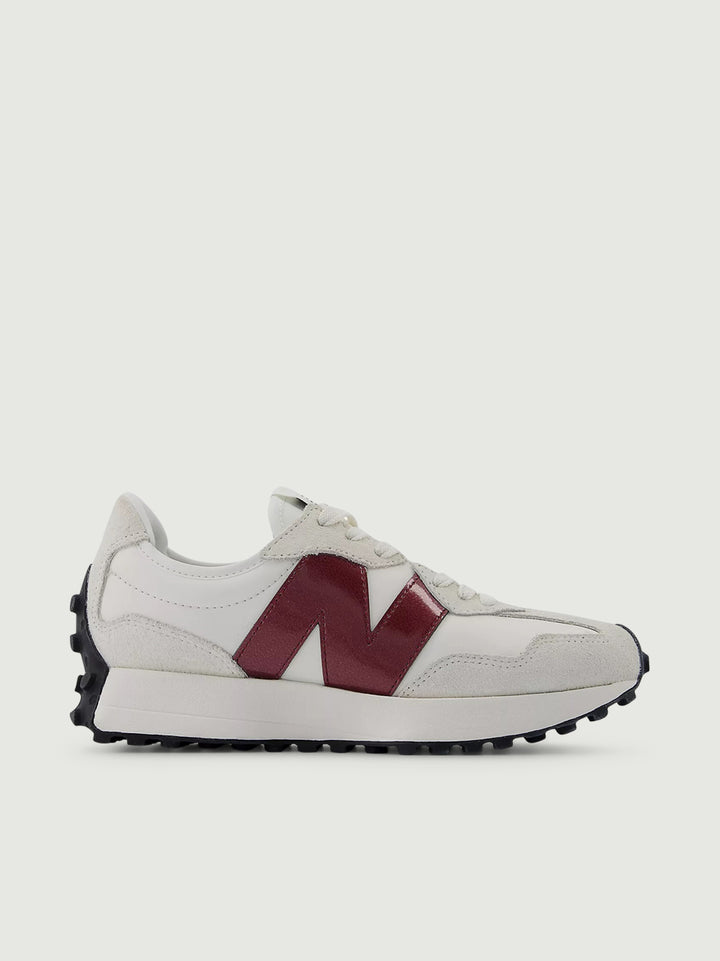 SNEAKER 327 BIANCO LOGO BURGUNDY WS327JWC B NEW BALANCE 