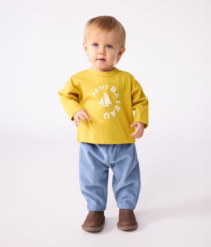 Maglietta a maniche lunghe con logo A0EDV 07 PETIT BATEAU 