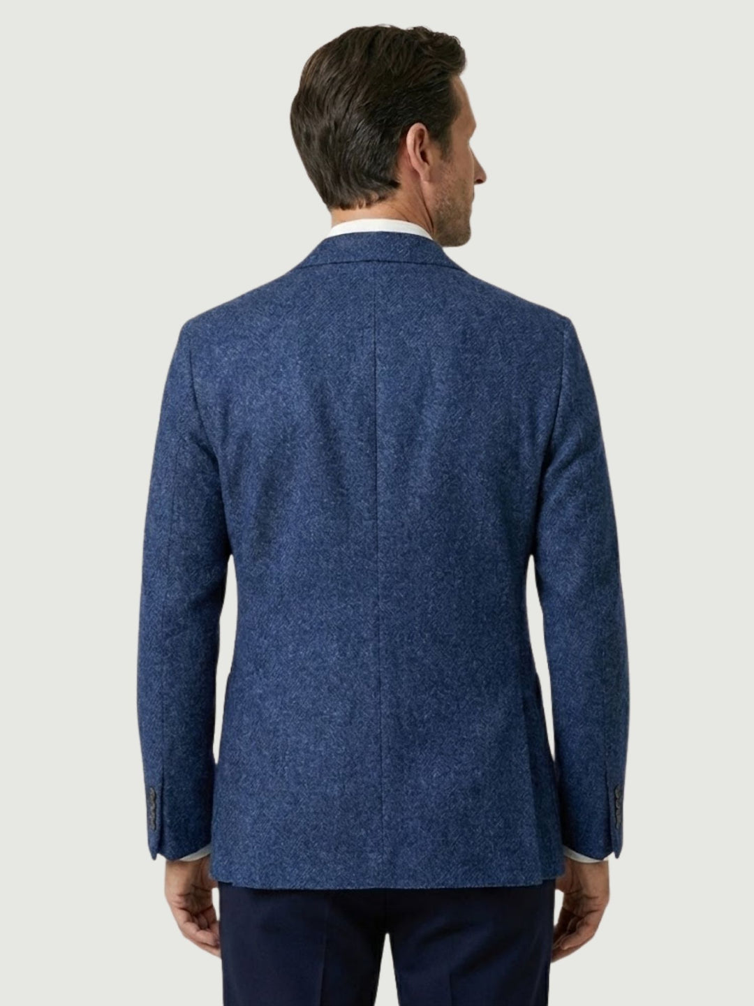 BLAZER AUSTRALIA IN LANA MOTIVO SPIGA BLU AUSTRALIA/SPIGATA BLU ANDREA MORANDO 