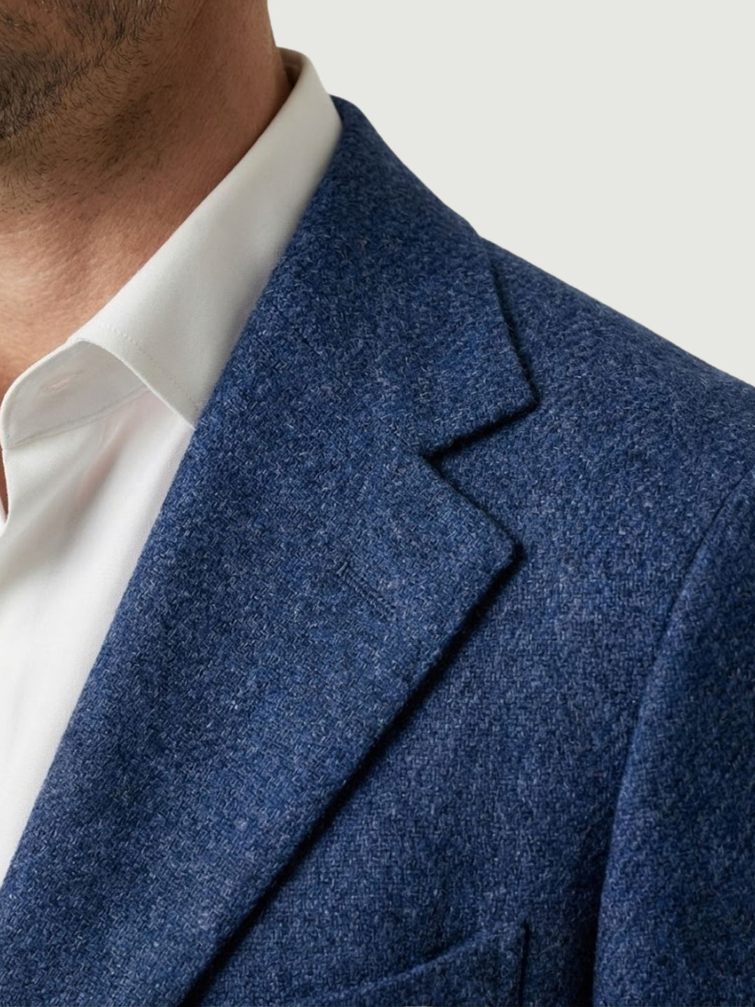 BLAZER AUSTRALIA IN LANA MOTIVO SPIGA BLU AUSTRALIA/SPIGATA BLU ANDREA MORANDO 