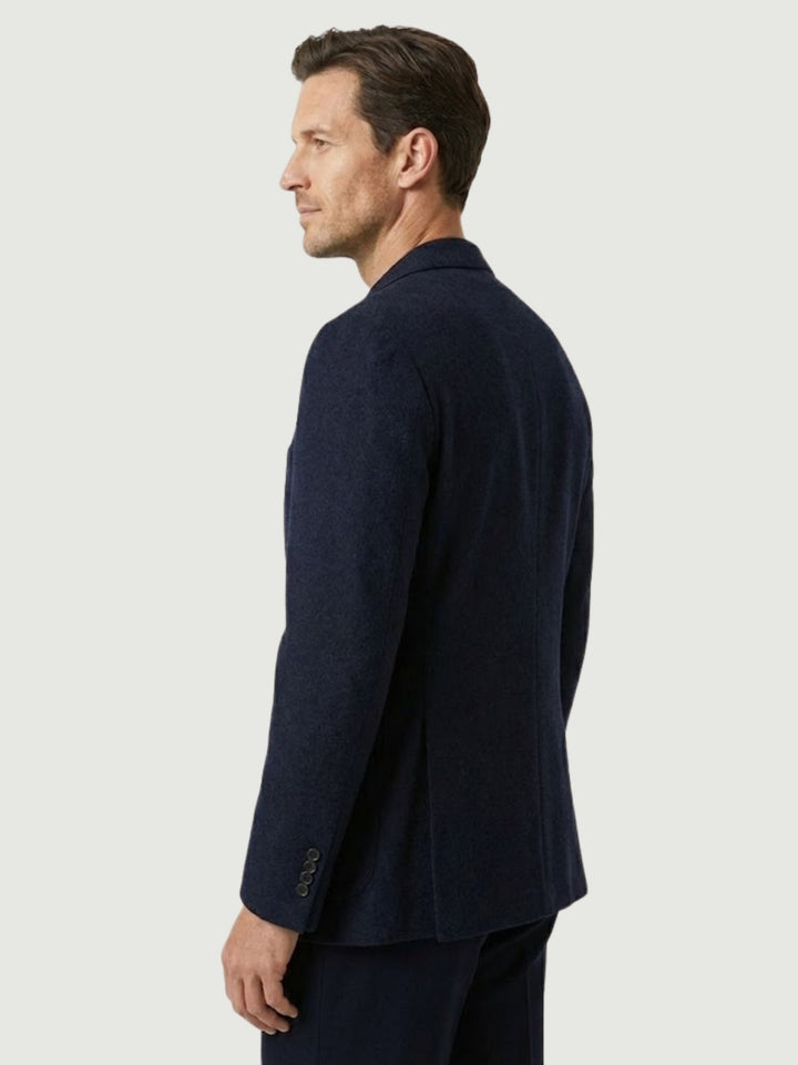 BLAZER IN LANA TIROLO IN LANA BLU TIROLLO/LANA BLU ANDREA MORANDO 
