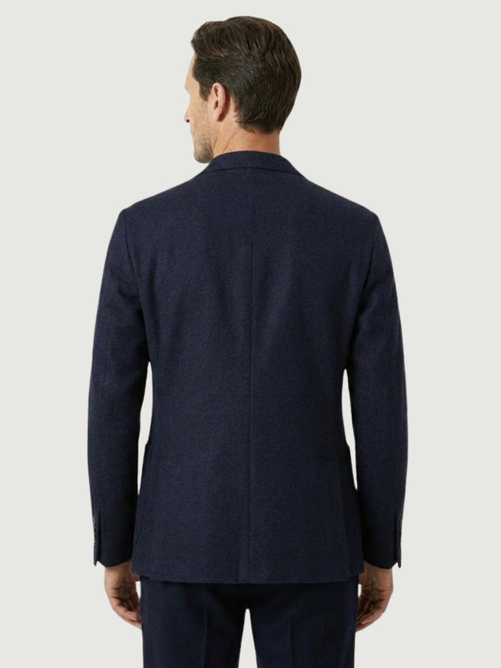 BLAZER IN LANA TIROLO IN LANA BLU TIROLLO/LANA BLU ANDREA MORANDO 