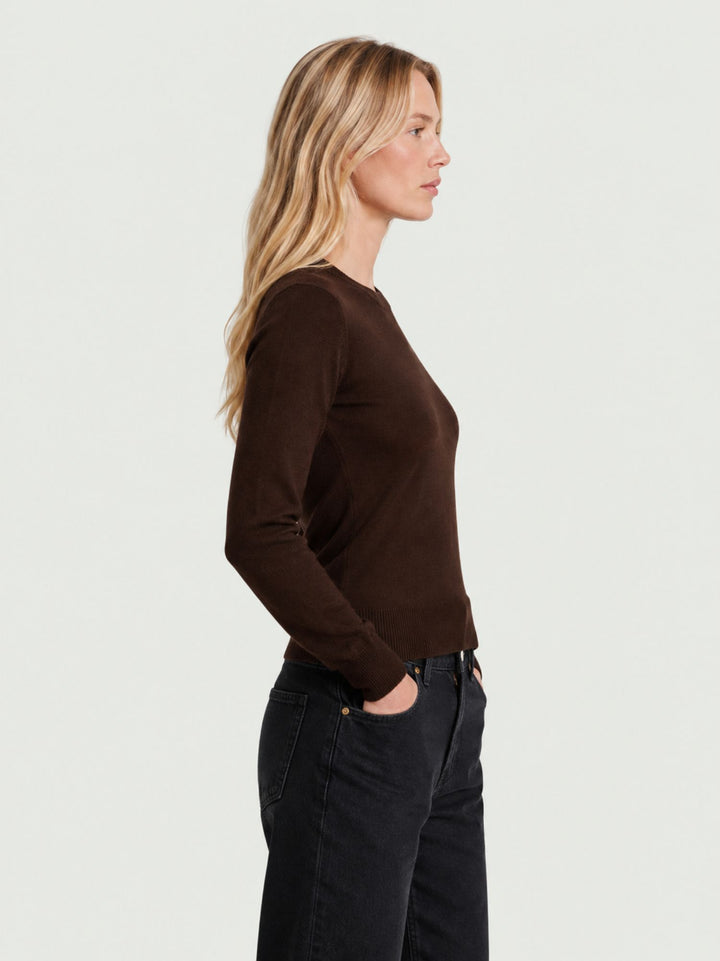 Maglia Catelina girocollo in cashmere brownie CATELINA BROWNIE ABSOLUT CASHMERE 
