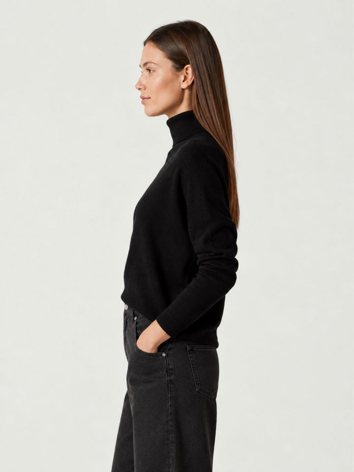 Dolcevita Clara in cashmere nero CLARA BLACK ABSOLUT CASHMERE 