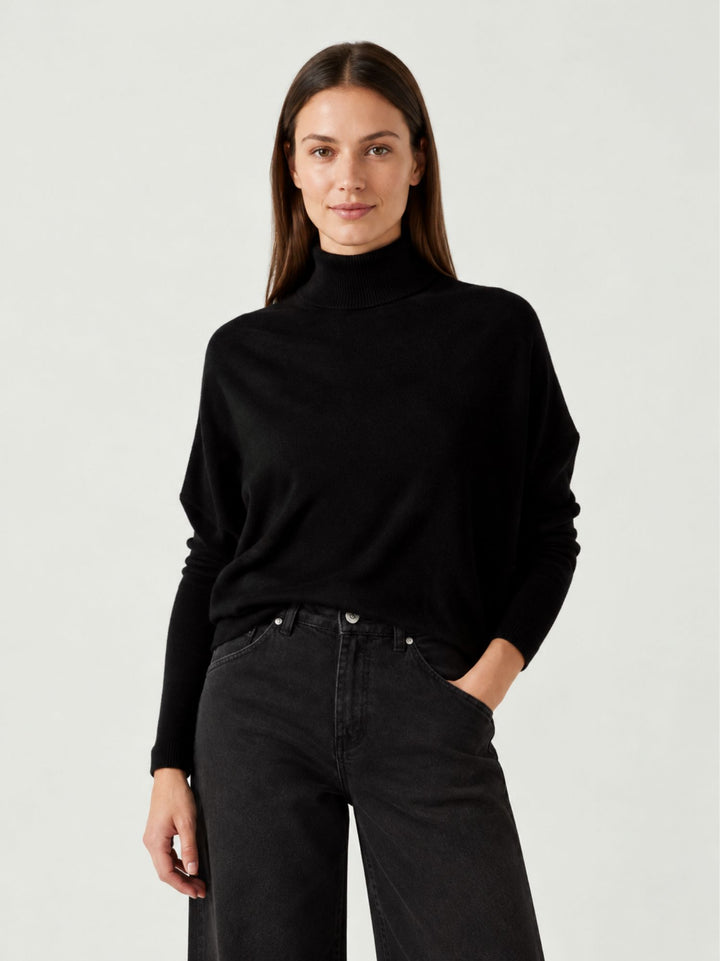 Dolcevita Clara in cashmere nero CLARA BLACK ABSOLUT CASHMERE 