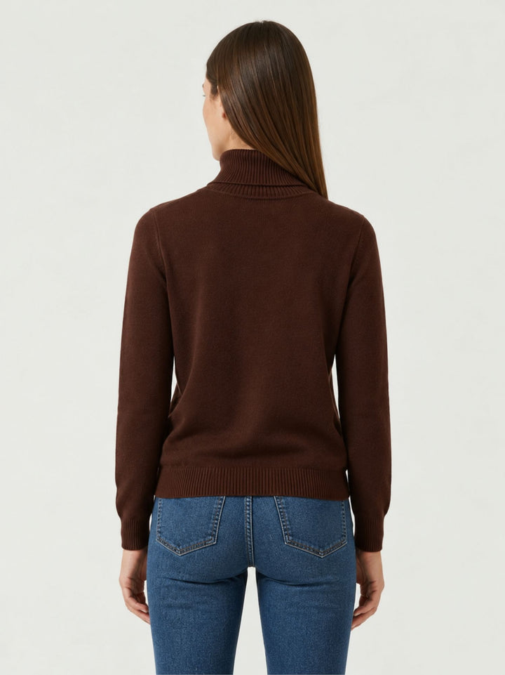 Maglia Ninon in cashmere brownie NINON BROWNIE ABSOLUT CASHMERE 