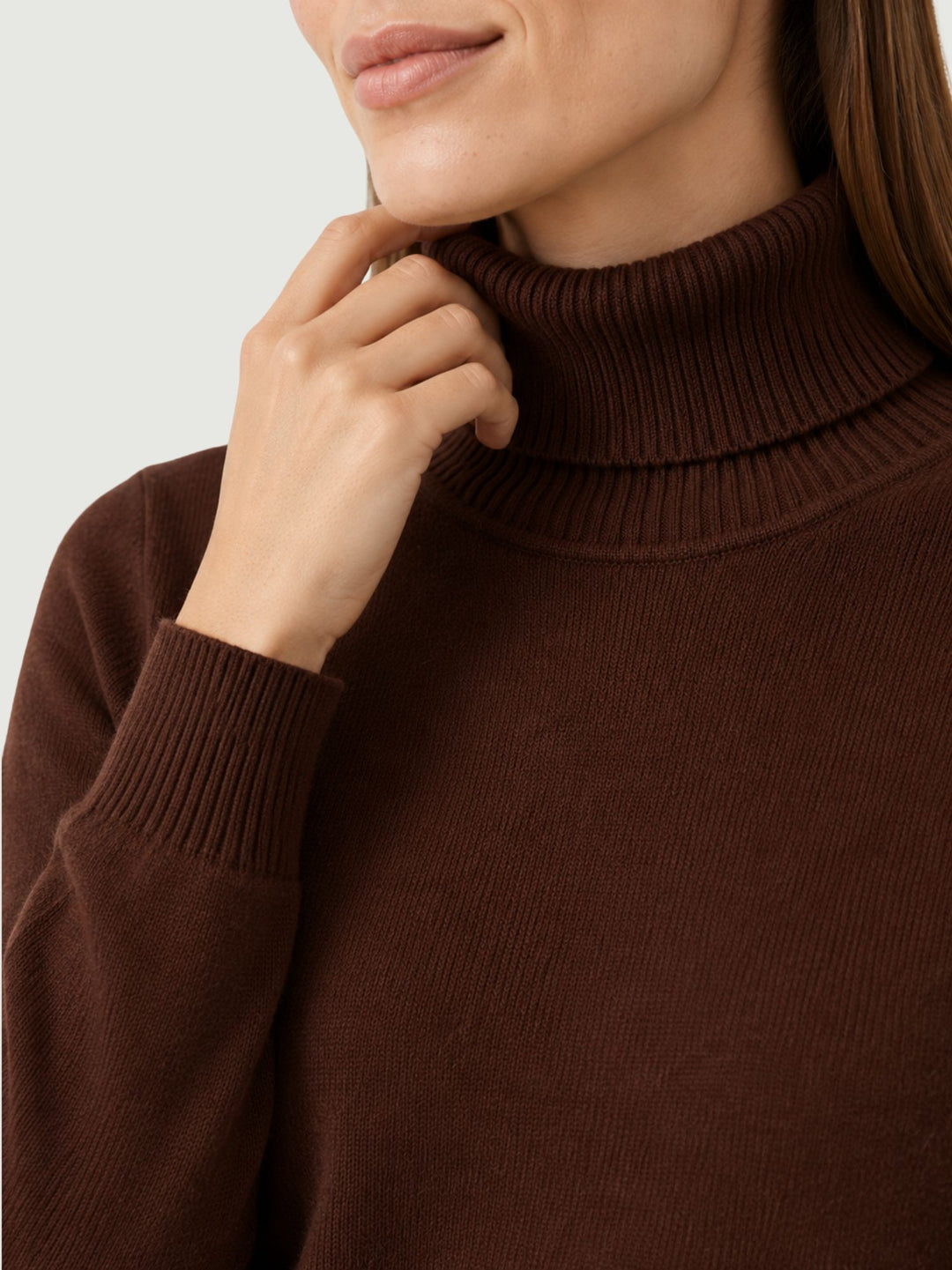 Maglia Ninon in cashmere brownie NINON BROWNIE ABSOLUT CASHMERE 