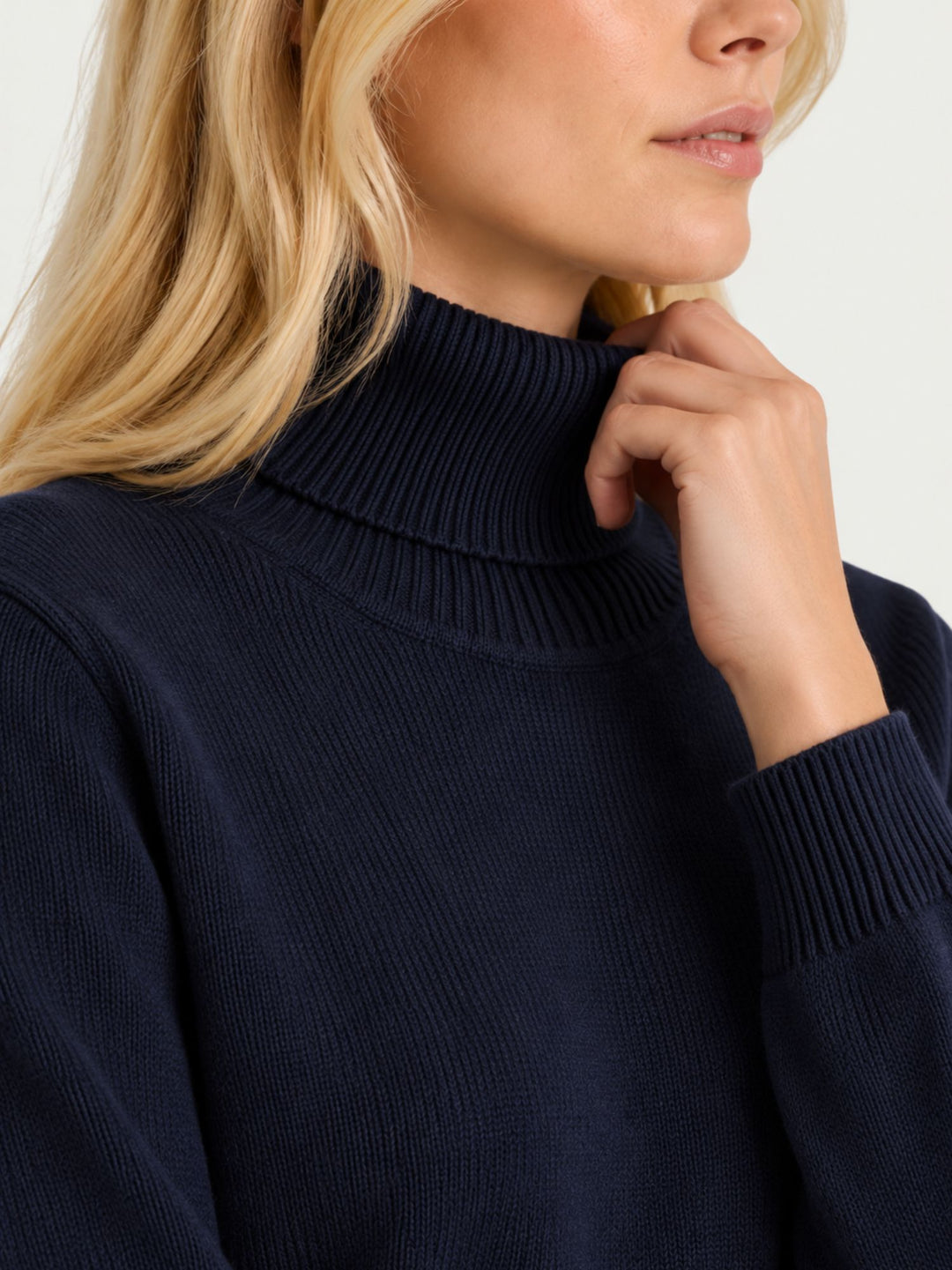 Maglia Ninon in cashmere blu navy NINON NAVY ABSOLUT CASHMERE 