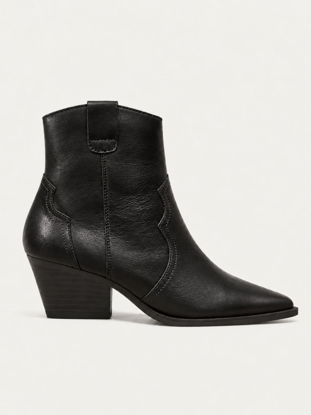 Stivaletto texano in pelle nera 568901 05 ALPE 