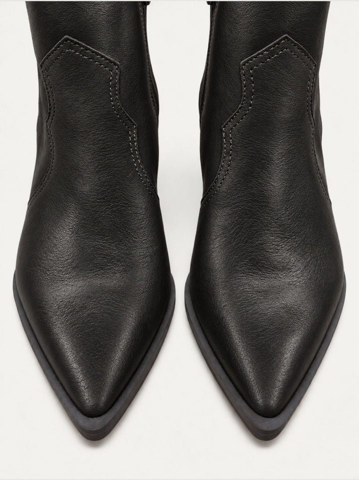 Stivaletto texano in pelle nera 568901 05 ALPE 