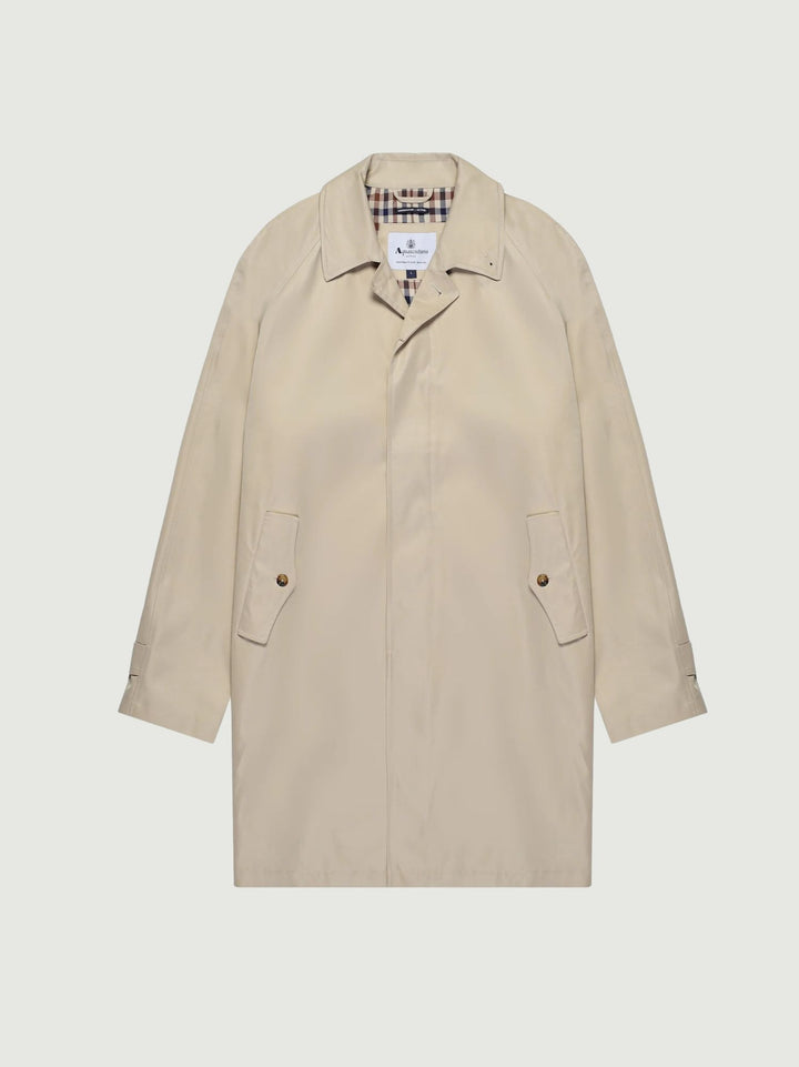 Cappotto impermeabile Archival Mac Coat in aquaplus sabbia A005_JK001 BEIGE AQUASCUTUM ACTIVE 