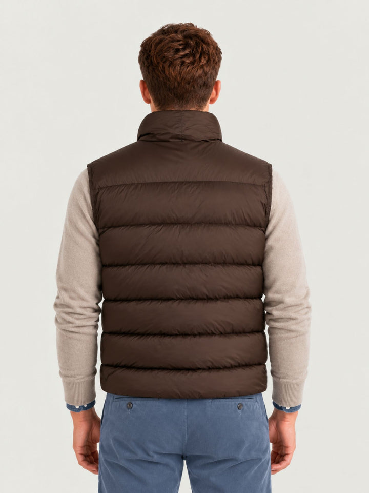 Gilet impermeabile con imbottitura cioccolato A006_JK003 CHOCOLATE AQUASCUTUM ACTIVE 