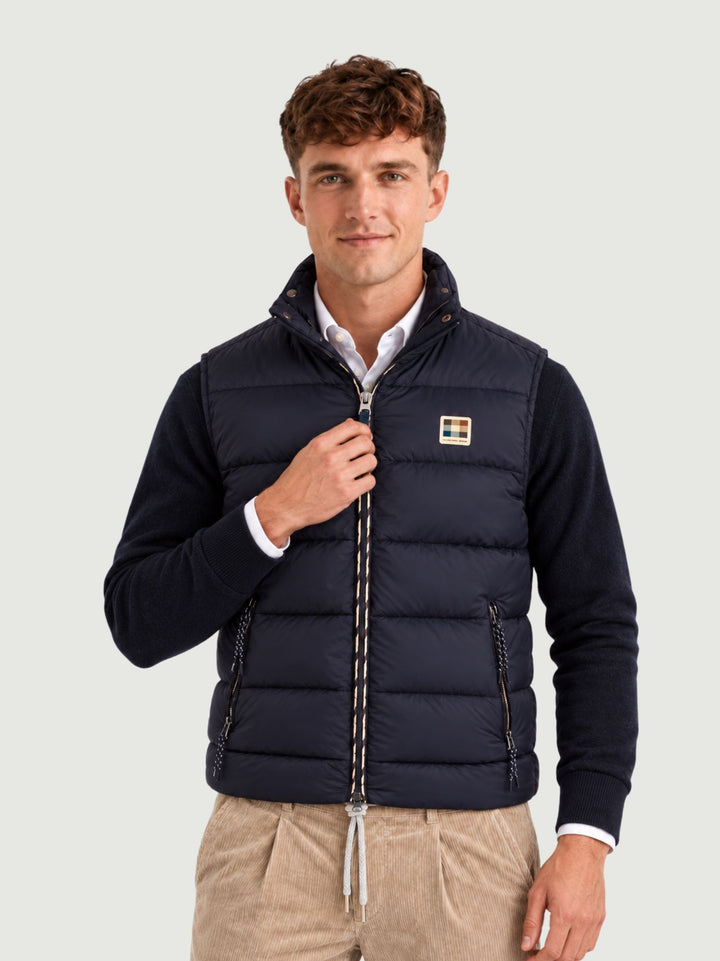 Gilet impermeabile con imbottitura navy A006_JK003 NAVY AQUASCUTUM ACTIVE 