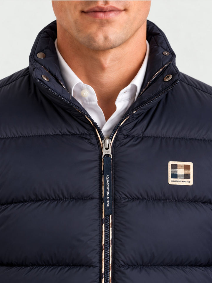 Gilet impermeabile con imbottitura navy A006_JK003 NAVY AQUASCUTUM ACTIVE 