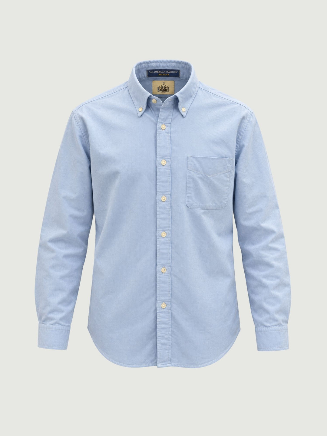 Camicia button-down con taschino in cotone azzurra BRADFORD/B26007 03 BAGGIES 