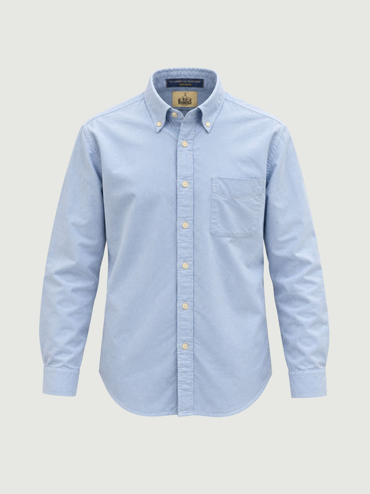 Camicia button-down con taschino in cotone azzurra BRADFORD/B26007 03 BAGGIES 