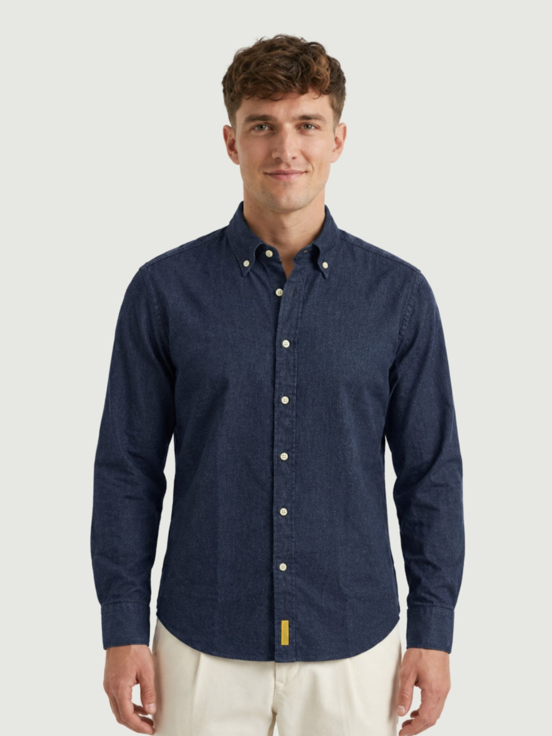 Camicia button-down in cotone denim blu BRADFORD/DEN51 03 BAGGIES 
