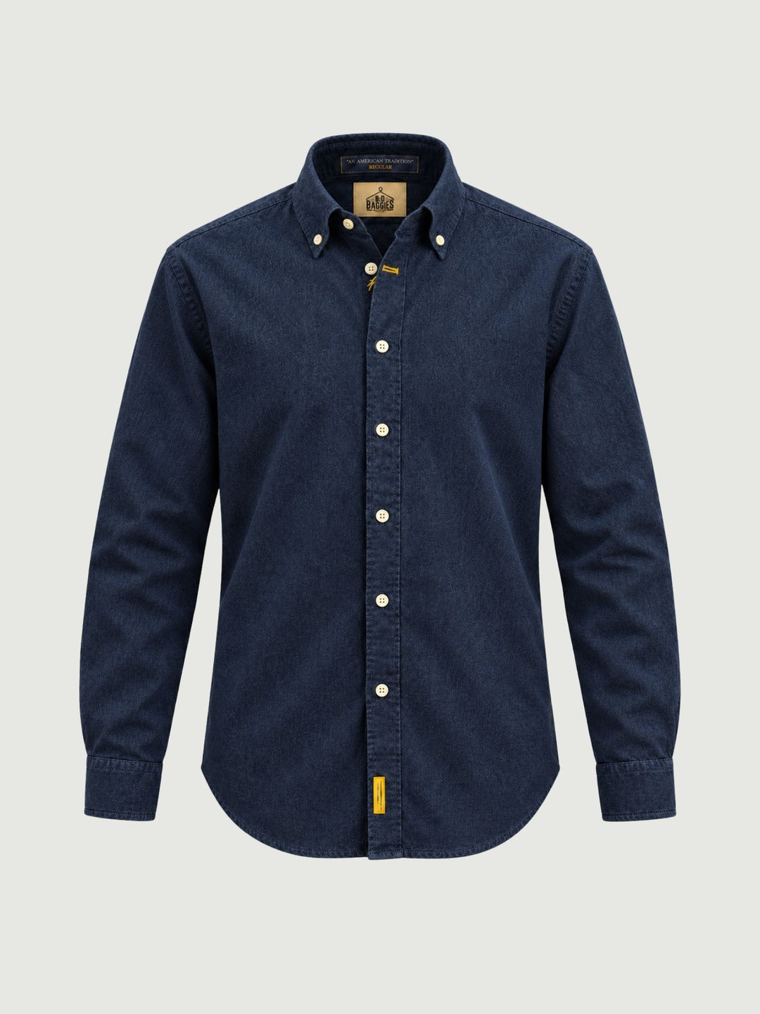 Camicia button-down in cotone denim blu BRADFORD/DEN51 03 BAGGIES 