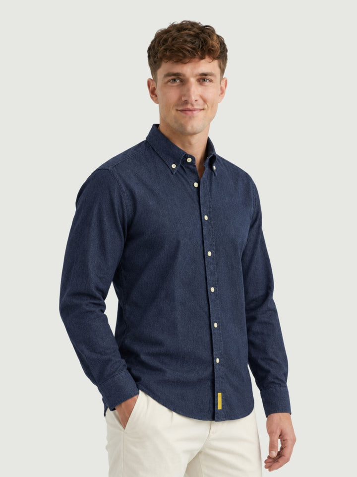 Camicia button-down in cotone denim blu BRADFORD/DEN51 03 BAGGIES 