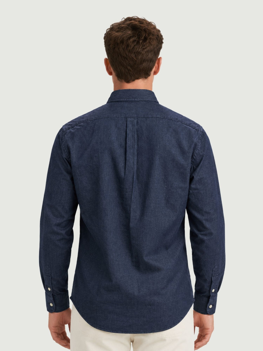 Camicia button-down in cotone denim blu BRADFORD/DEN51 03 BAGGIES 