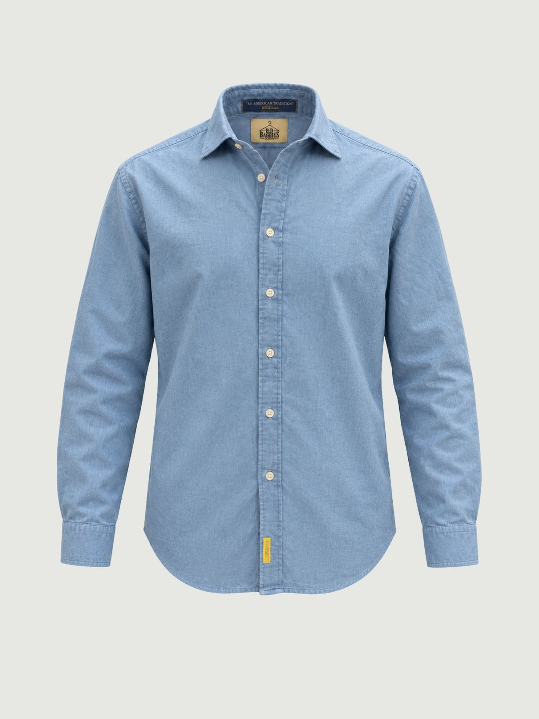 Camicia classica in cotone denim azzurro chiaro BRADFORD/DEN56 01 BAGGIES 