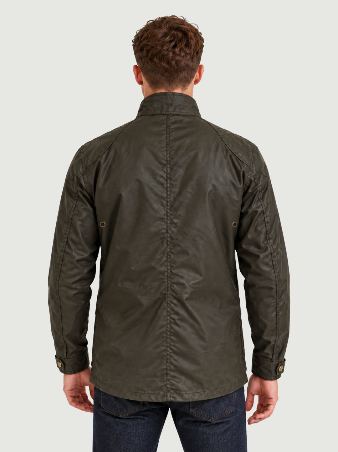 Giacca Fieldmaster  in cotone cerato verde militare 105300 FDOL BELSTAFF 