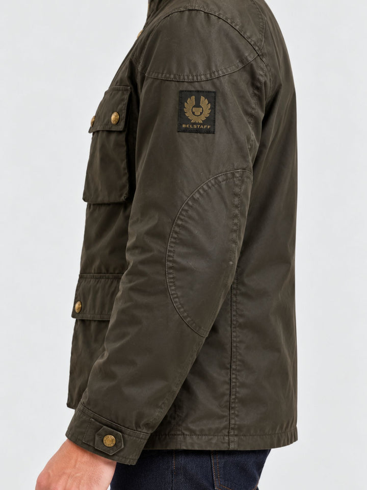 Giacca Fieldmaster  in cotone cerato verde militare 105300 FDOL BELSTAFF 