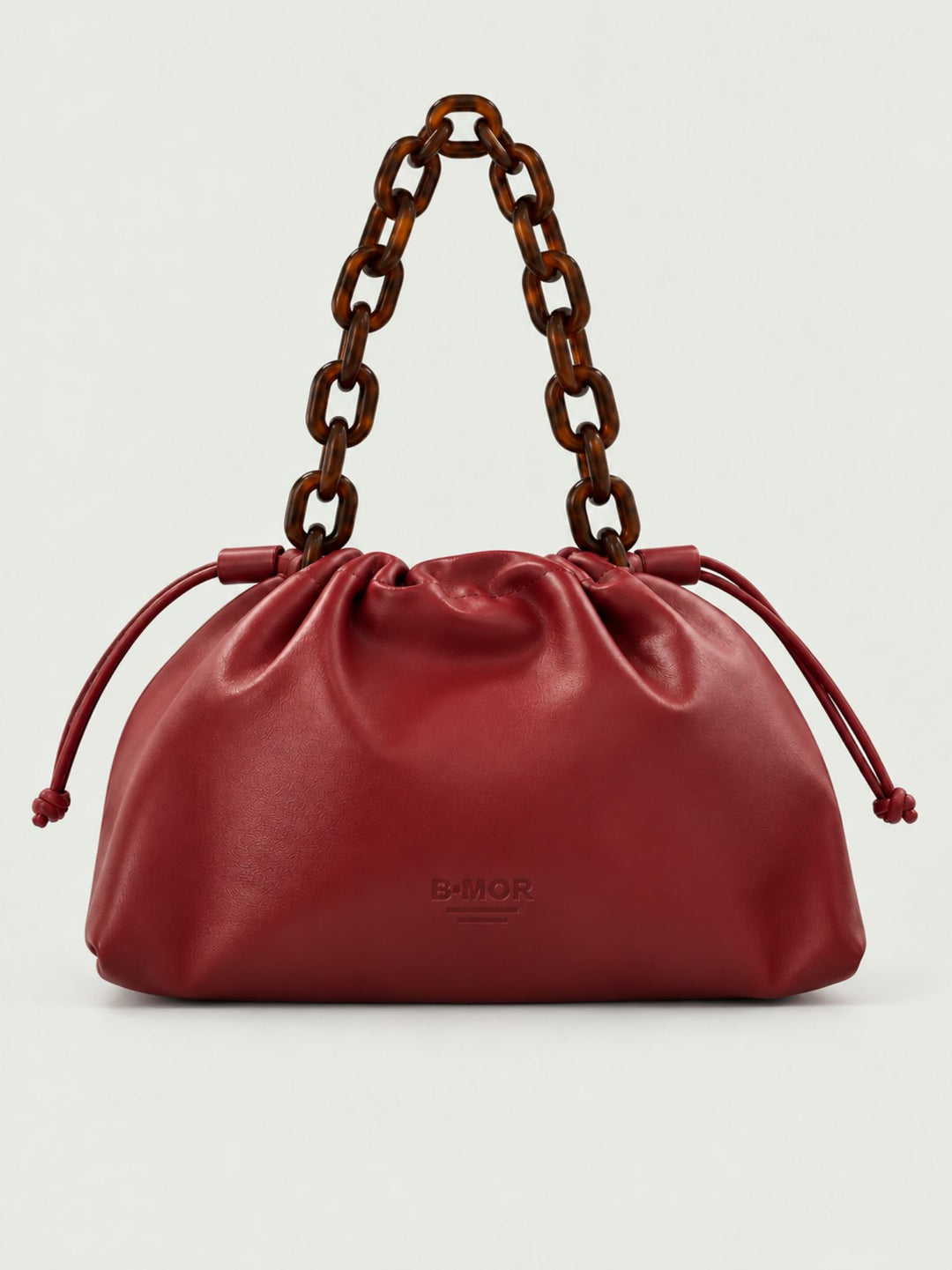 Borsa Big Bon Bon in nappa bordeaux BIG B BORDEAUX BIMOR 